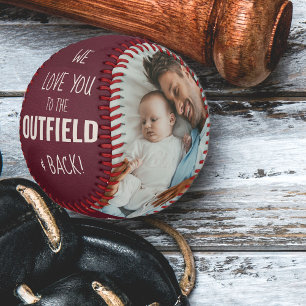 Pelota De Béisbol Te quiero con la apariencia de piel roja fotográf