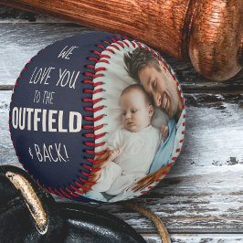 Pelota De Béisbol Te quiero con la foto exterior de piel azul