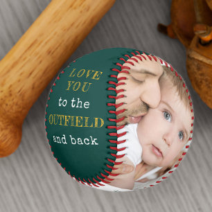 Pelota De Béisbol Te quiero en el exterior y en la parte posterior d