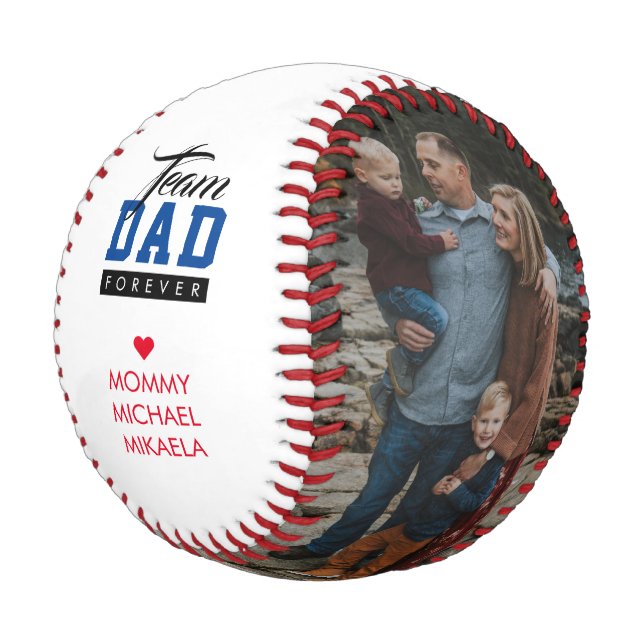 Pelota De Béisbol Team Dad Forever Father's Day (Angular)