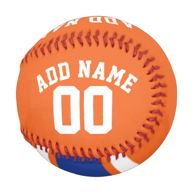 Pelota De Béisbol Team Jersey con nombre y número personalizados (Anverso derecho)