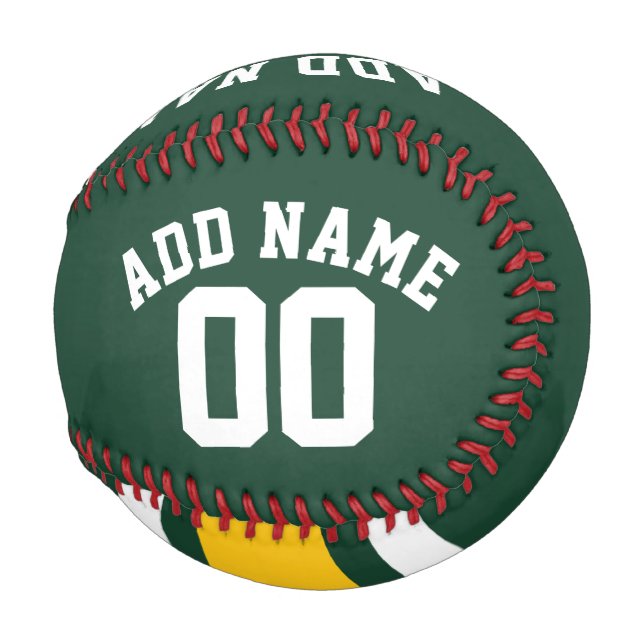 Pelota De Béisbol Team Jersey con nombre y número personalizados (Anverso derecho)