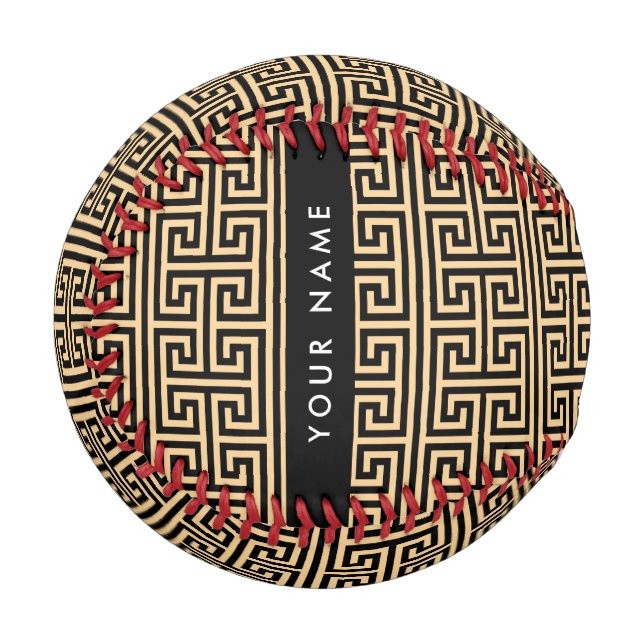 Pelota De Béisbol Tecla de lucioperca griega H Brown, su nombre, per (Anverso izquierdo)