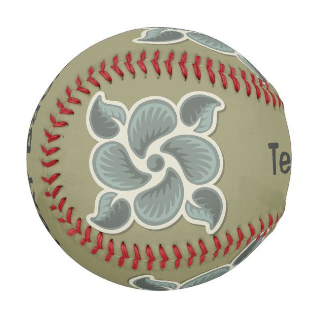 Pelota De Béisbol Teja de decó 2 (Anverso izquierdo)