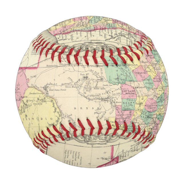 Pelota De Béisbol Texas 2 (Anverso)