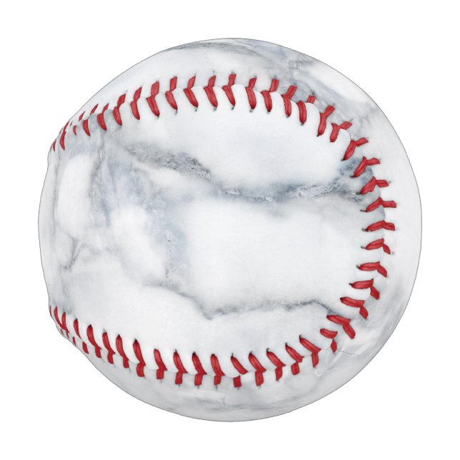 Pelota De Béisbol Textura de mármol blanco (Anverso derecho)