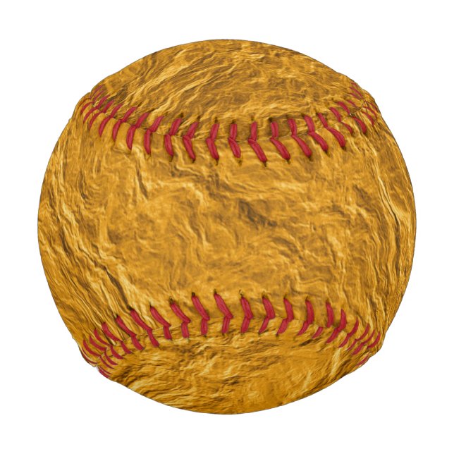 Pelota De Béisbol Textura dorada (Reverso)