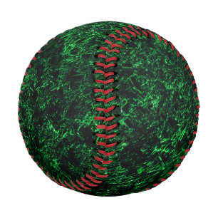 Pelota De Béisbol Textura verde oscuro, esponja destruida o corroída