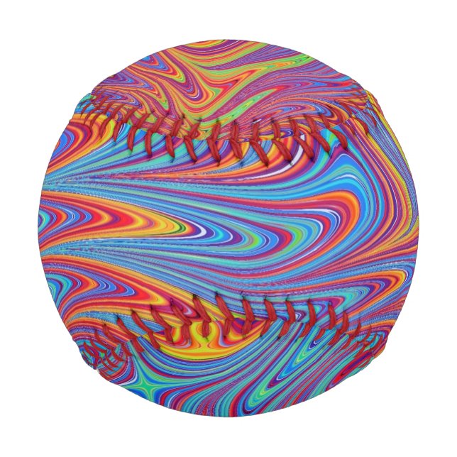 Pelota De Béisbol texturas psicodélicas (Anverso)