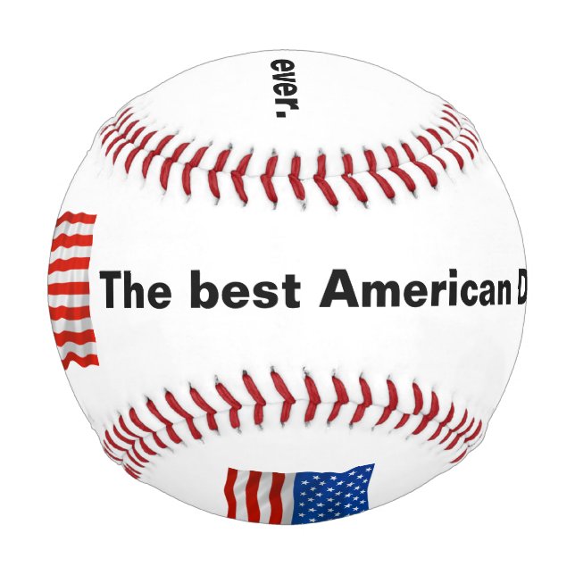 Pelota De Béisbol The best American Dad ever. Baseball (Anverso)