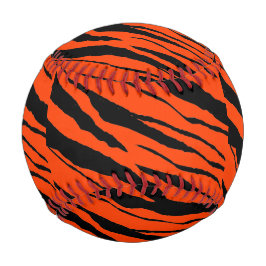Pelota De Béisbol Tigres de Béisbol-Diseño Negro 2