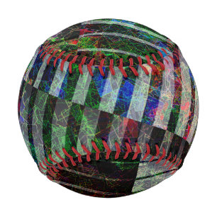 Pelota De Béisbol Tiras raras y arañazos de colores, con recorte