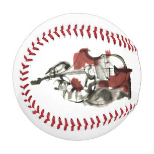 Pelota De Béisbol Toca el bajo de madera