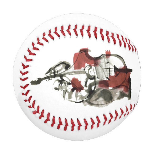 Pelota De Béisbol Toca el bajo de madera (Anverso izquierdo)