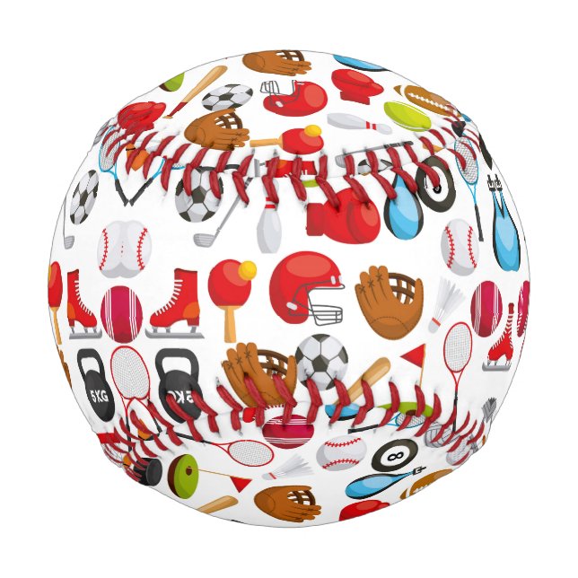 Pelota De Béisbol Todos los antecedentes deportivos (Anverso)