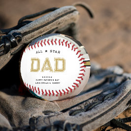 Pelota De Béisbol Todos los Papá Estrella | Foto del Día del Padre F
