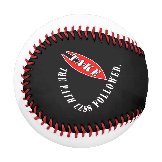 Pelota De Béisbol Tomar el camino menos seguido (Anverso izquierdo)