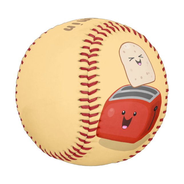 Pelota De Béisbol Tostada de kawaii y personalizado de tostadora roj (Angular)