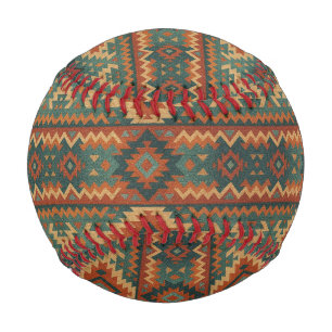 Pelota De Béisbol Tradicional suroeste rústico azul verdoso y marrón
