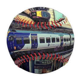 Pelota De Béisbol Tren azul y gris