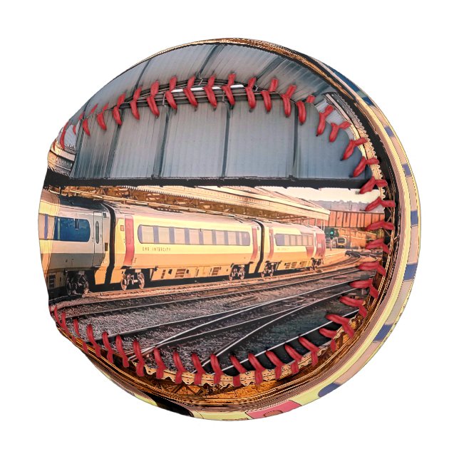 Pelota De Béisbol Tren beige y marrón (Anverso derecho)