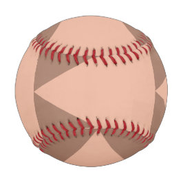 Pelota De Béisbol Triángulos geométricos grandes Mocha Mousse Dusty 