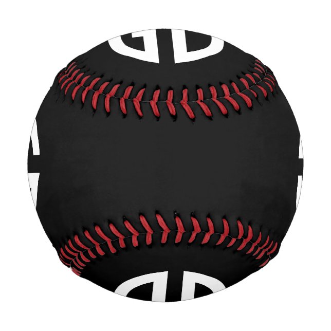 Pelota De Béisbol Tus Ideas de Monograma Simplemente 1 (Anverso)