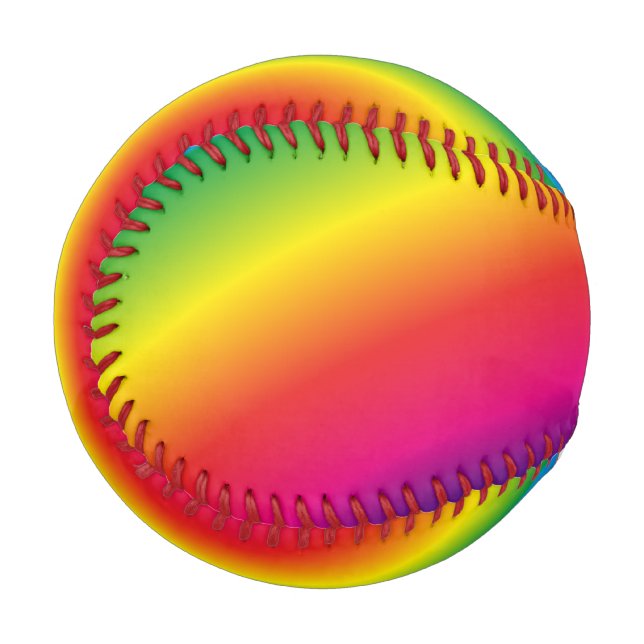 Pelota De Béisbol Un arcoiris (Anverso izquierdo)