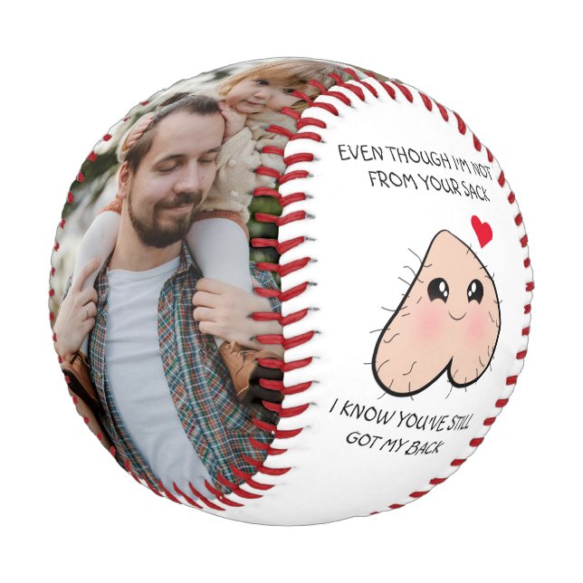 Pelota De Béisbol Un paso gracioso: foto del día de papá (Angular)