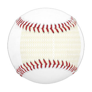 Pelota De Béisbol un patrón geométrico blanco y dorado