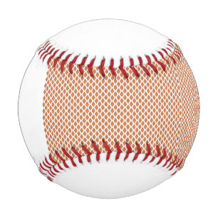 Pelota De Béisbol un patrón geométrico en blanco y naranja