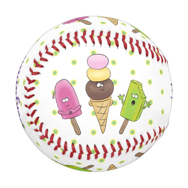 Pelota De Béisbol Un trío de personalizado de helados de helado de s (Anverso izquierdo)