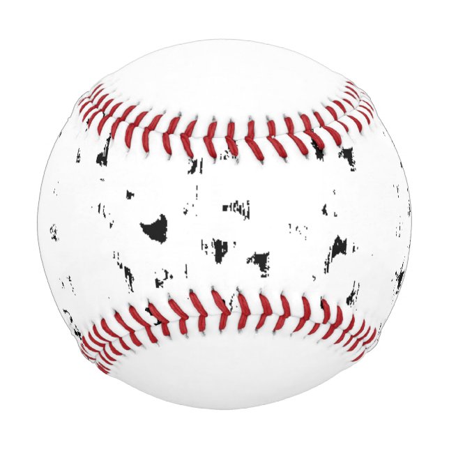 Pelota De Béisbol una foto en blanco y negro de gotas de lluvia (Anverso)