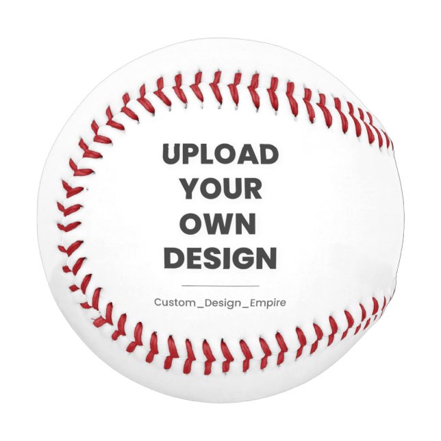 Pelota De Béisbol Upload Your Own Design Here | Custom Template (Anverso izquierdo)