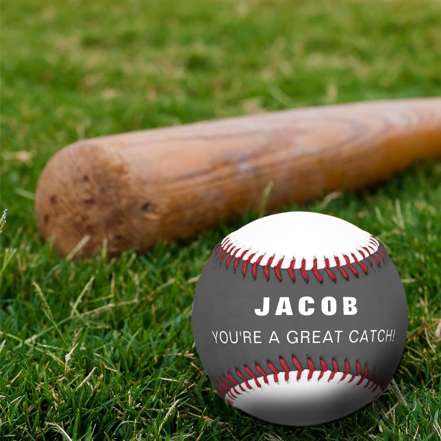 Pelota De Béisbol Valentines, eres una gran atracción personalizada (Valentines You're A Great Catch Personalized Baseball)