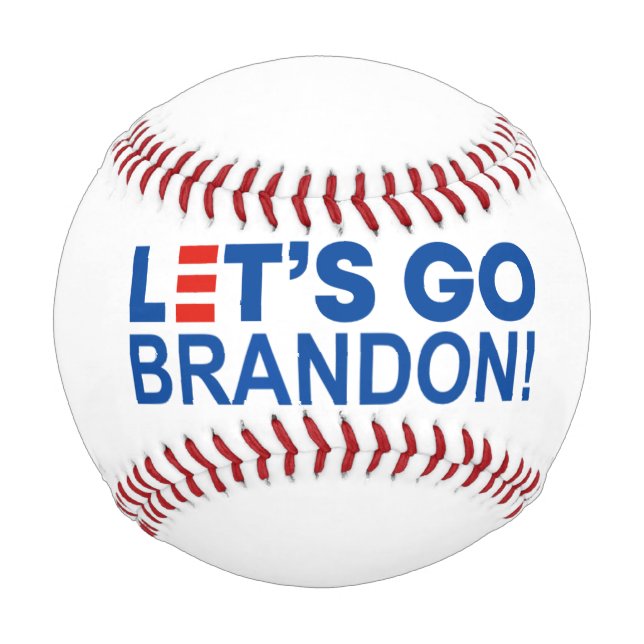 Pelota De Béisbol Vamos Brandon | Anti Joe Biden (Anverso)