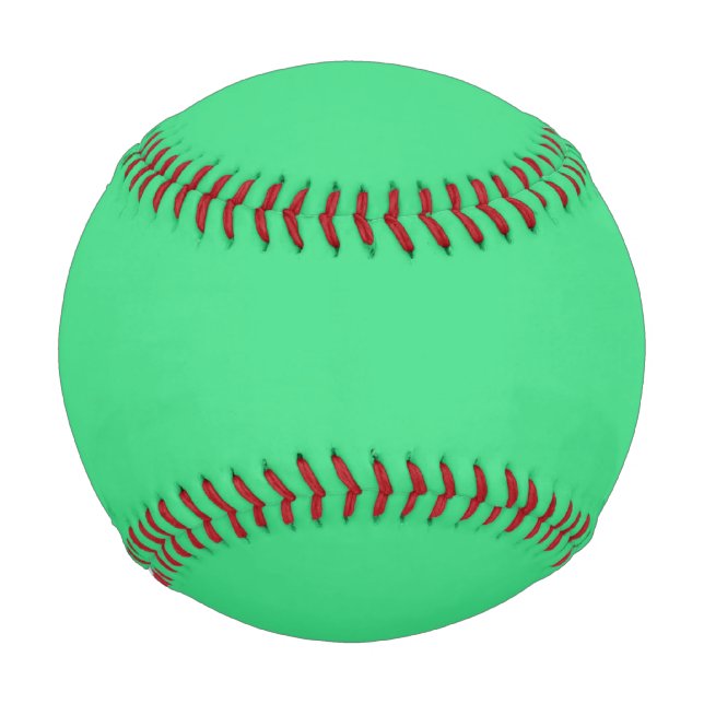 Pelota De Béisbol verde Android (color sólido)  (Anverso)