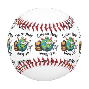 Pelota De Béisbol Viaje Más Ver Más Sentirse Vivo