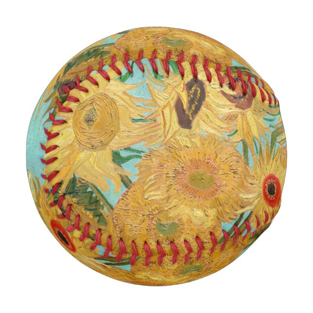 Pelota De Béisbol Vincent Van Gogh - Vase con doce girasoles (Anverso izquierdo)