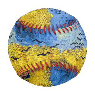 Pelota De Béisbol Vincent van Gogh - Wheatfield con cuervos