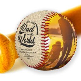 Pelota De Béisbol Vintage ruso mejor padre padre foto béisbol