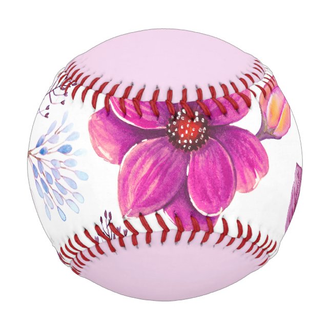 Pelota De Béisbol Violet rosa (Reverso)