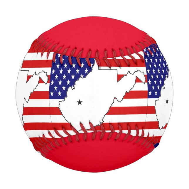 Pelota De Béisbol Virginia Occidental (Anverso)