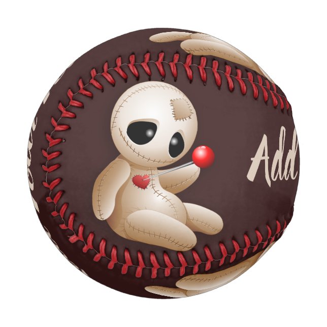 Pelota De Béisbol Voodoo Doll Personalizado enamorado (Anverso izquierdo)