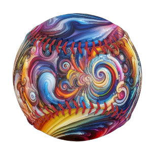 Pelota De Béisbol Vórtice de color dinámico