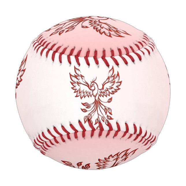 Pelota De Béisbol Vuelo de A Phoenix Red (Anverso)