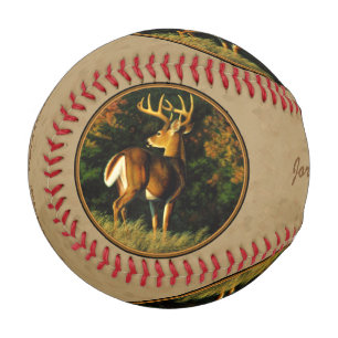 Pelota De Béisbol Whitetail Buck Deer Hunting Tan