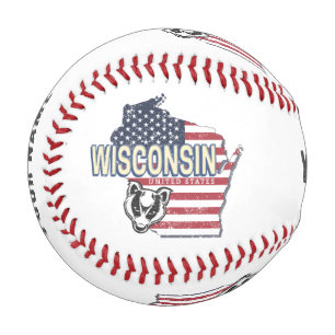 Pelota De Béisbol Wisconsin Estados Unidos Mapa de Estados Unidos Vi