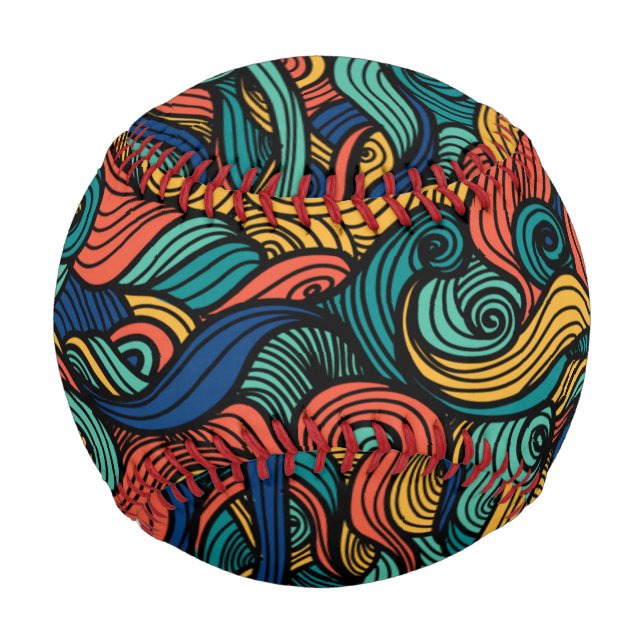 Pelota De Béisbol Wool Topped paisley (Anverso)