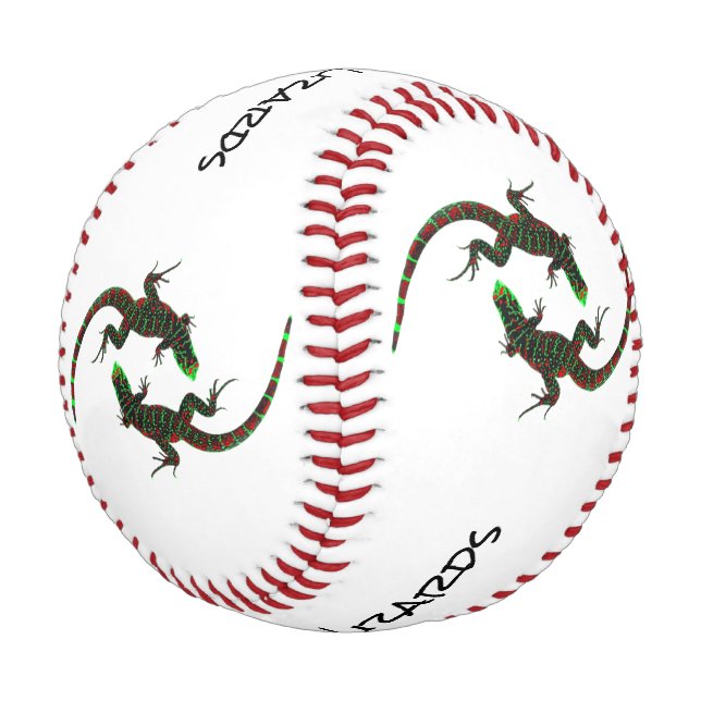 Pelota De Béisbol Yin Yang Lizards Team (Angular)